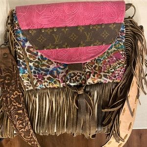 Rainbow Jag & Pink Leather Carolina